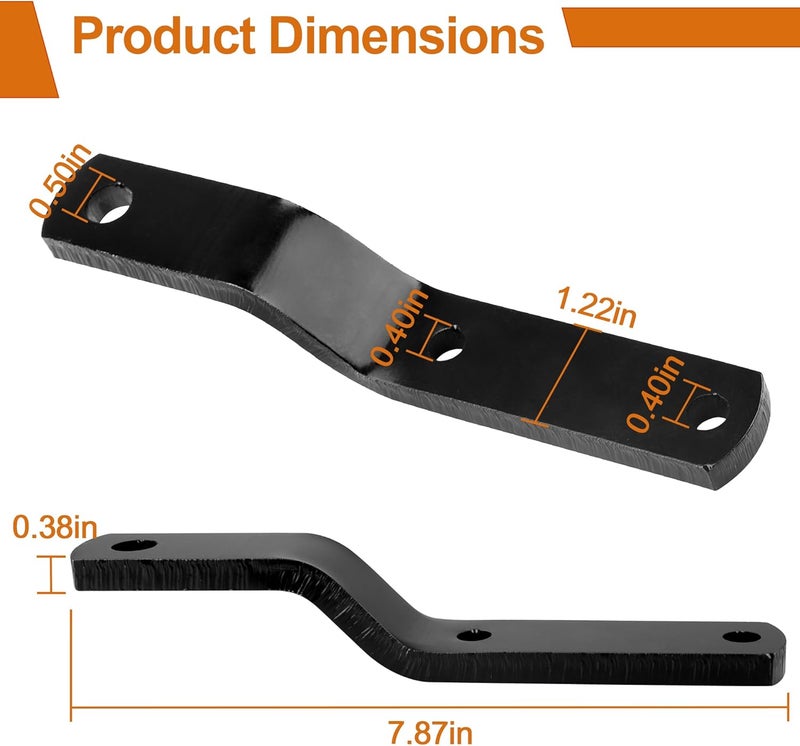 Dfnidy Lawn Mower Hitch for Agri-Fab 23475, Garden Tractor Trailer Hitch, Bracket Compatible with Agri-Fab Replacement Parts Black - Image 2